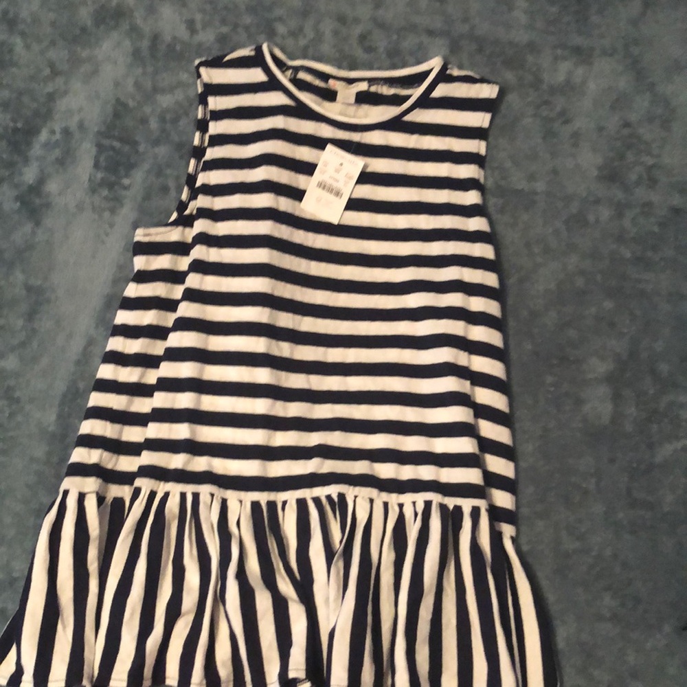 NWT Crewcuts sleeveless peplum top szXL